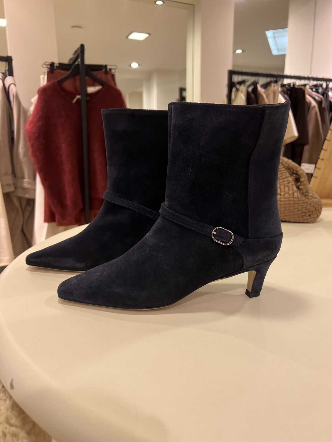 Cecile Boot - Cloudy Blue Crosta Suede