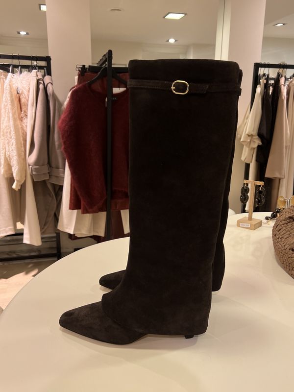 Camille Boot - Chocolat Crosta Suede