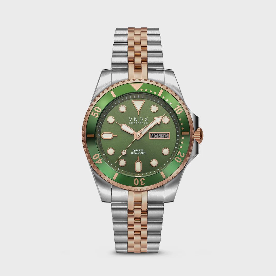 AMS. LXRY. Zilver Rosé Groen