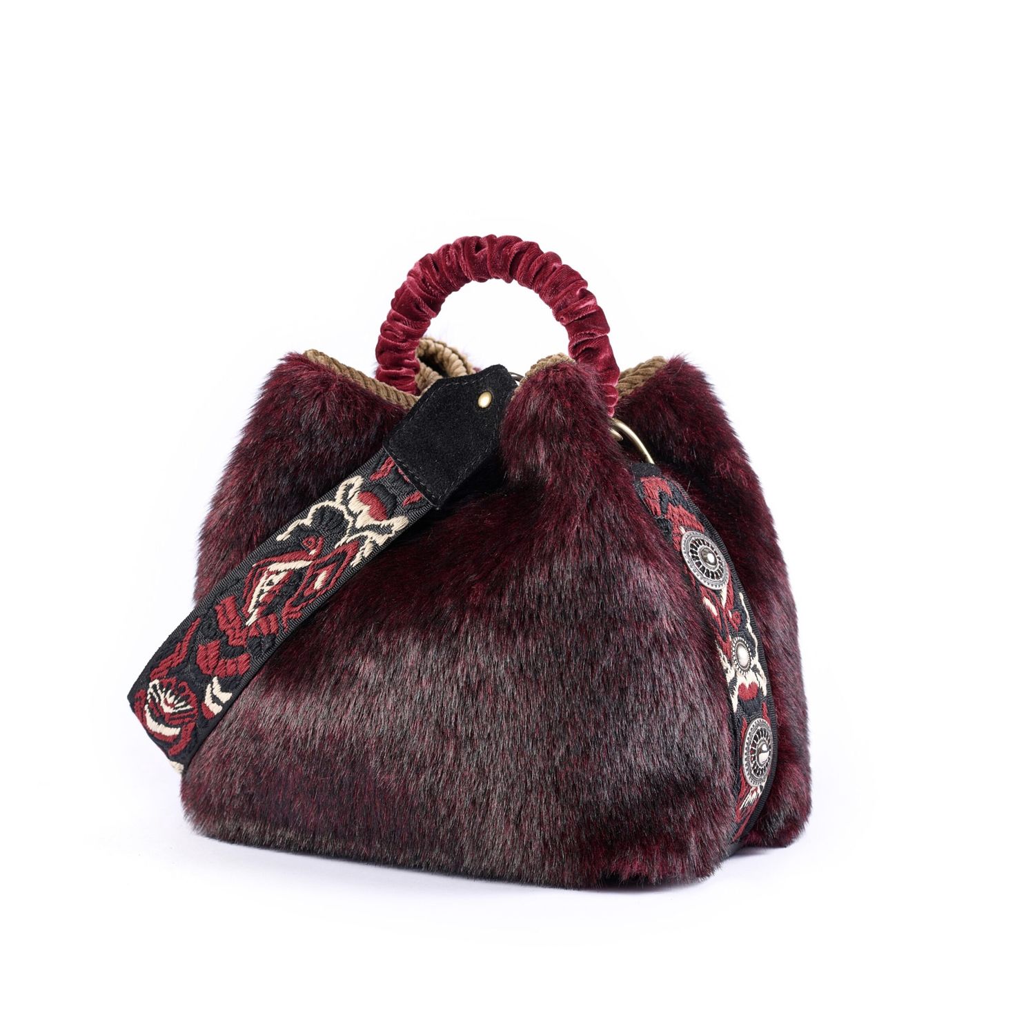 Bag Coral Fake - Burgundy A05