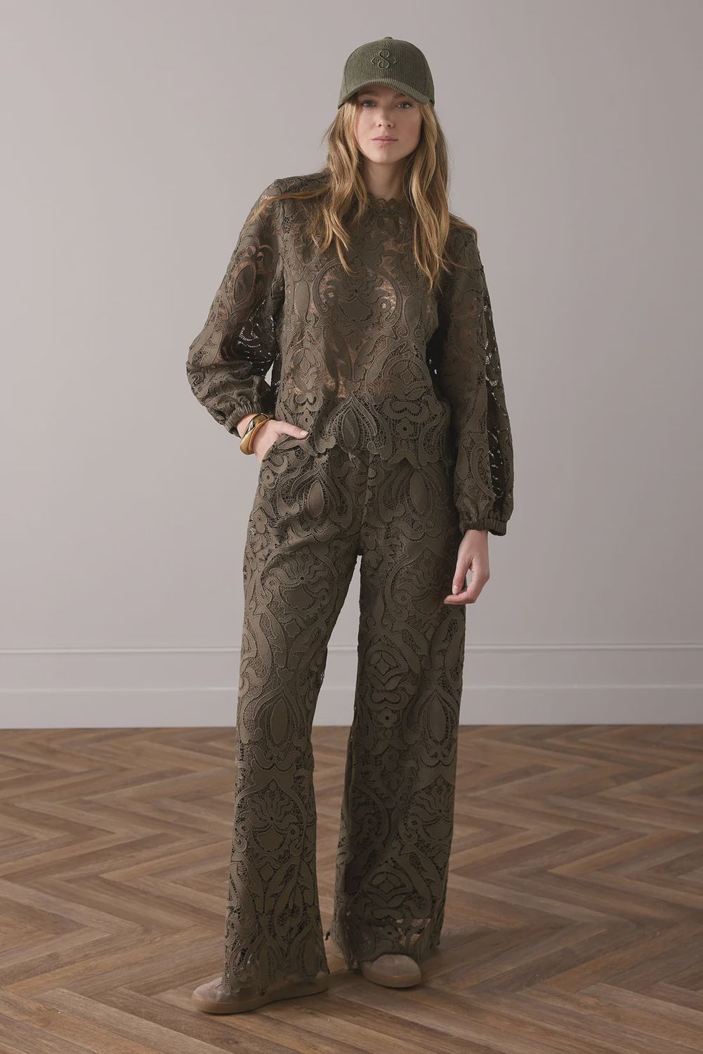 Gevoerde Kanten Broek - Dark Camo