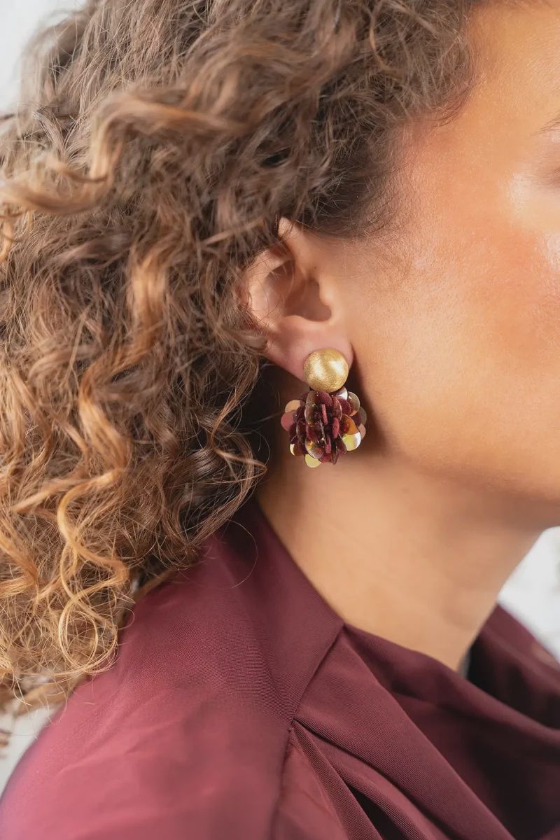 Sequins Globe S - Cherry Lacquer