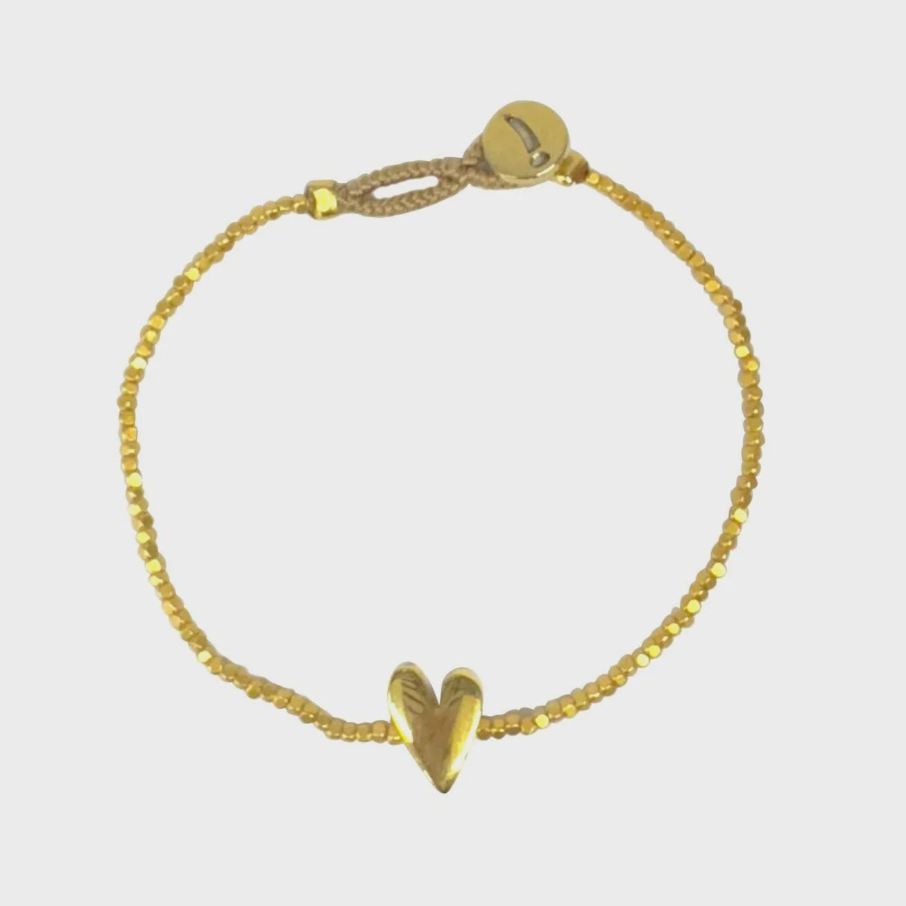 Peggy One Heart Bracelet - Gold