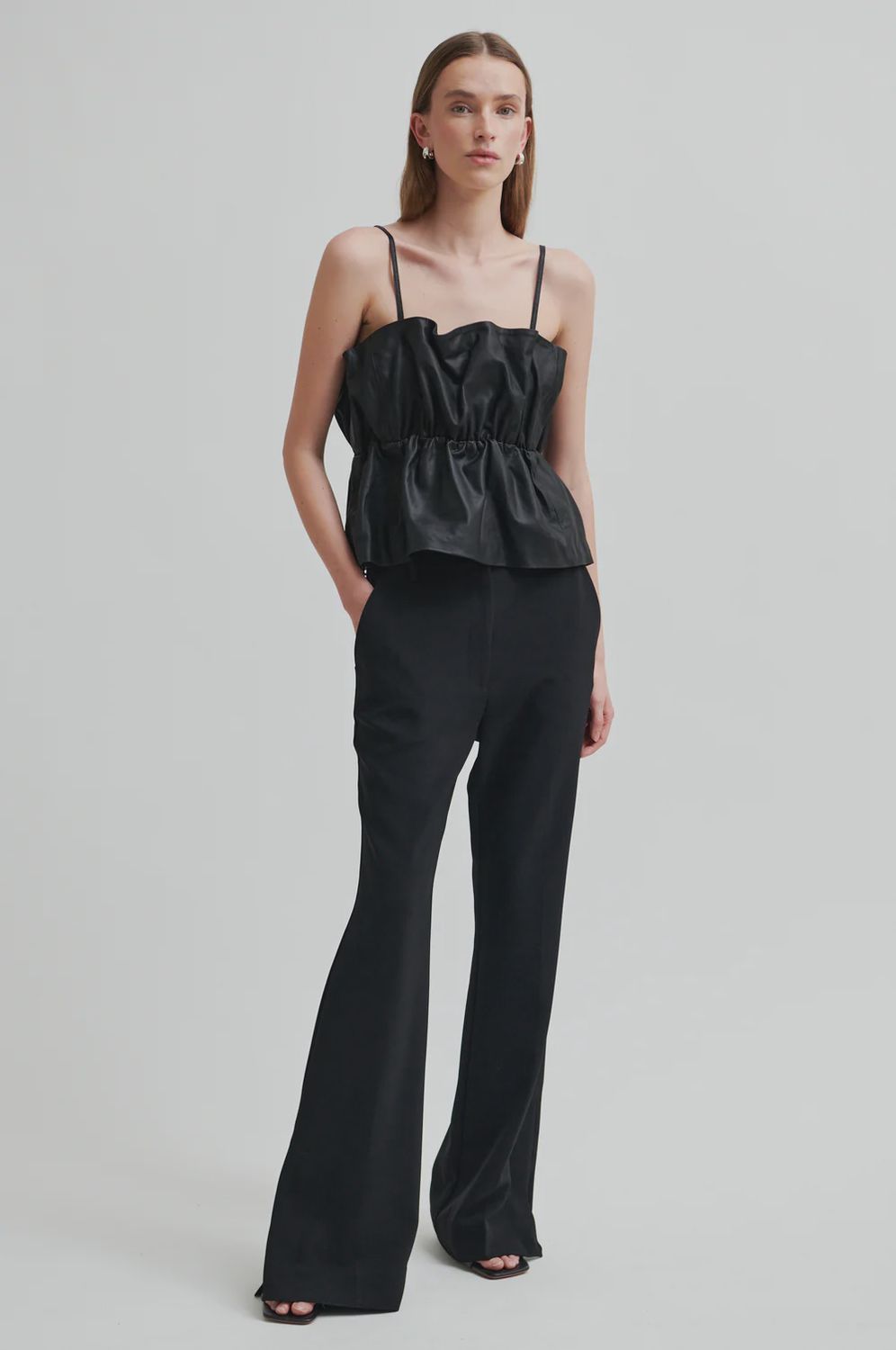 Fique Bootcut Trousers - Black