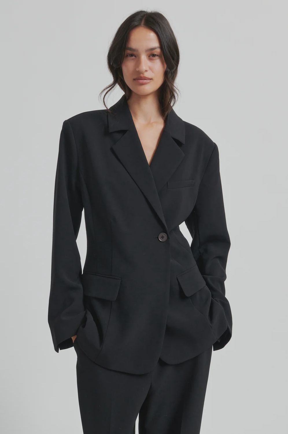 Fique Fitted Blazer - Black