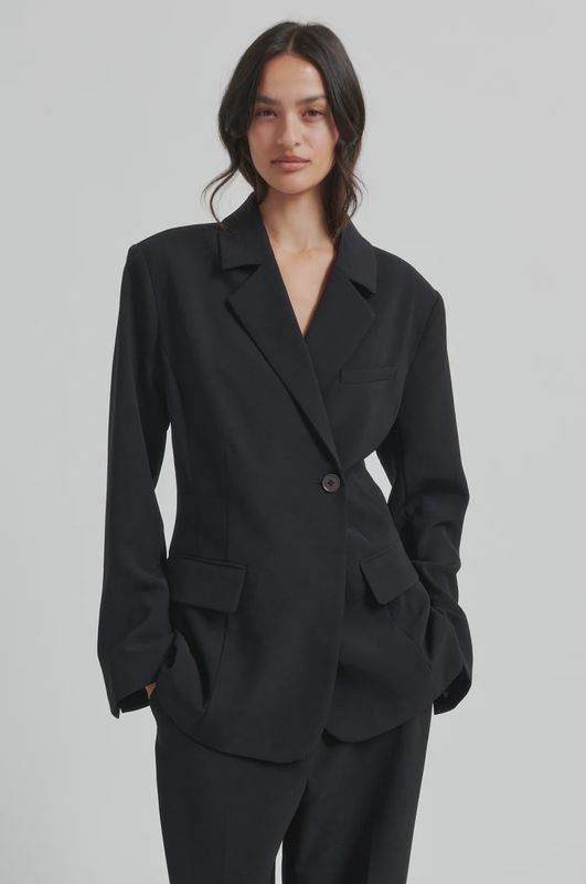 Fique Fitted Blazer - Black