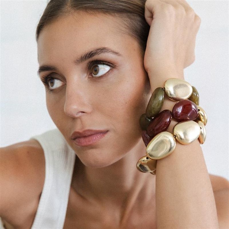 Calliope Bordeaux Kraag Armband