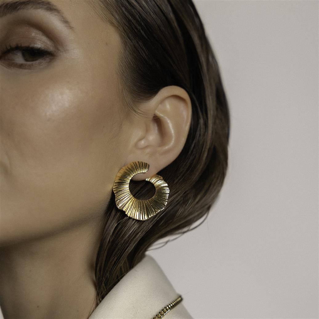 Aurel Gouden Hoop Earrings