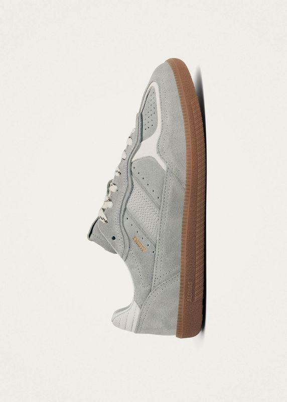 Rife Grey Leather Sneakers