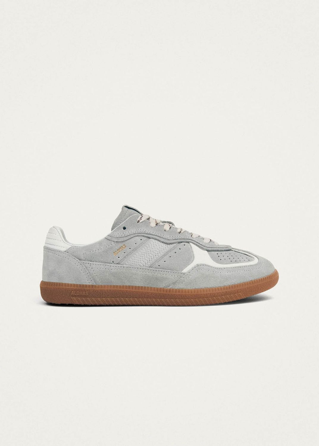 Rife Grey Leather Sneakers