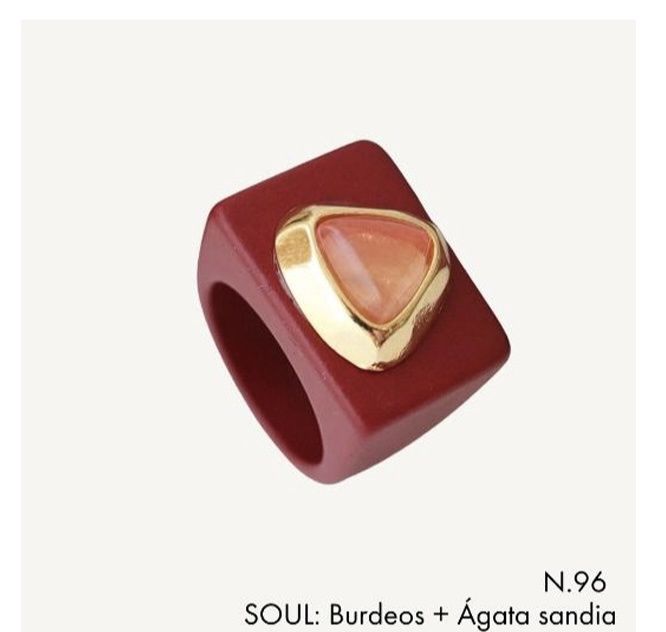 Ring Stone - Emolo, Colour: Burdeos N.163-16