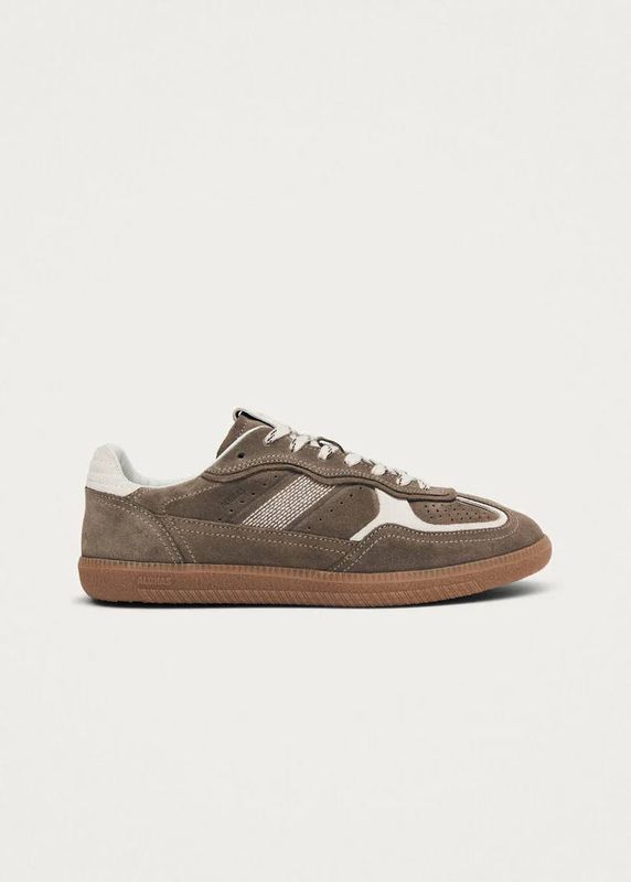 Taupe Leather Sneakers - Taupe