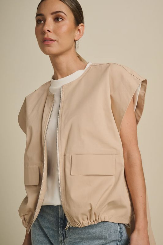 Vest Eclipse - Beige Tech Cotton