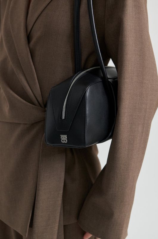 Finesse Leather Bag - Black