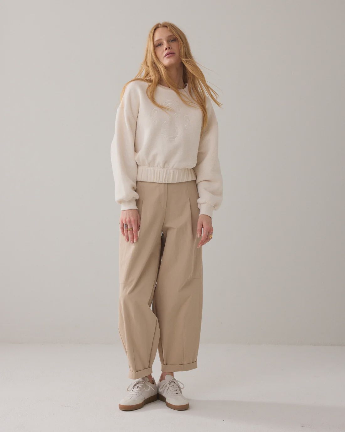 Trousers Balloon Fit - Alpaca