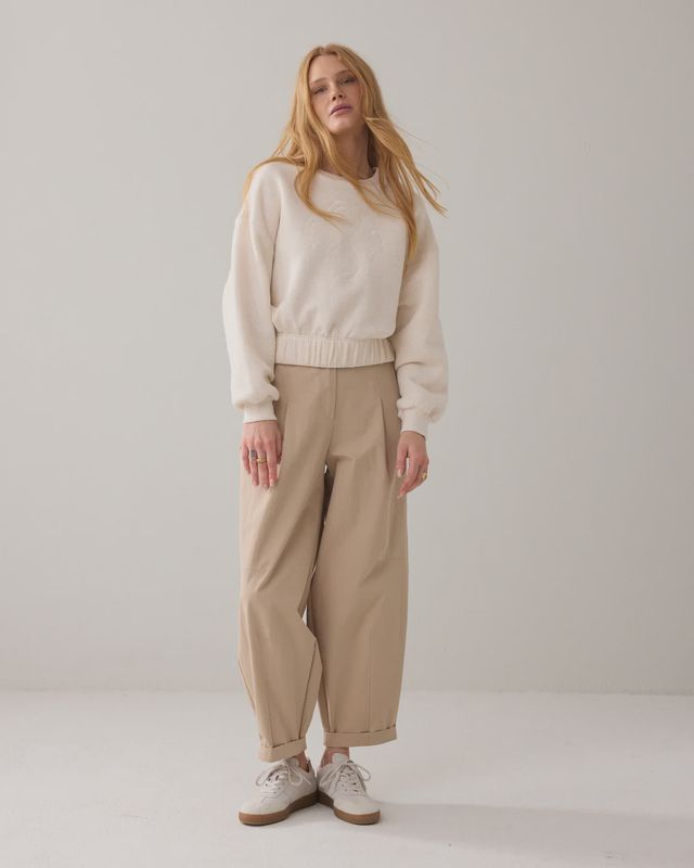Trousers Balloon Fit - Alpaca