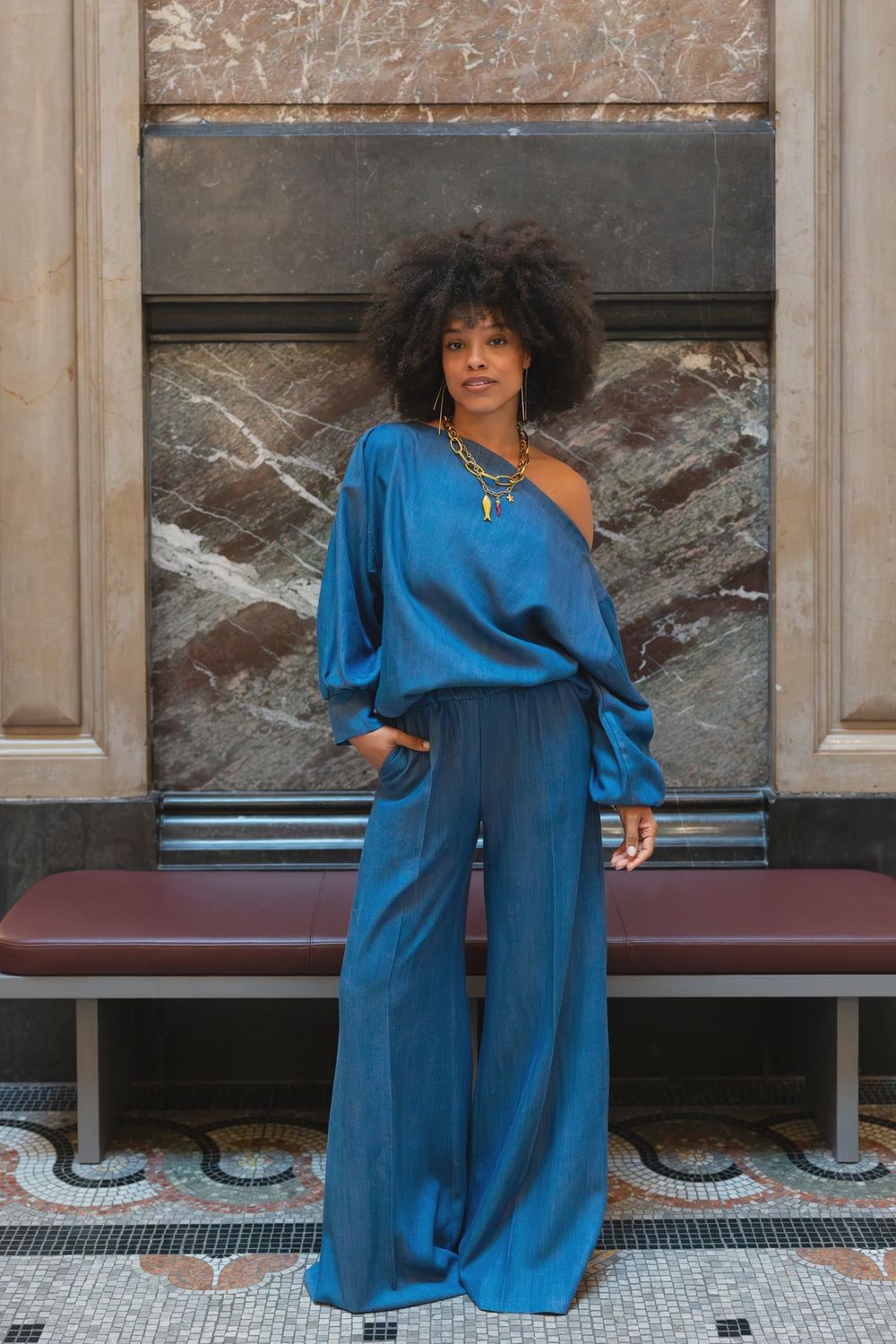 Pants Larone - Medio Denim