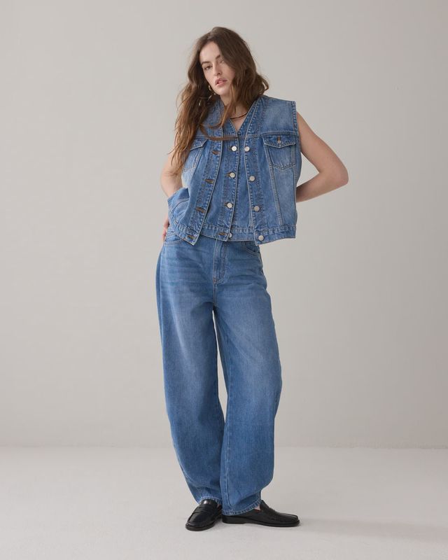 Jeans Cocoon Fit - vintage blue denim