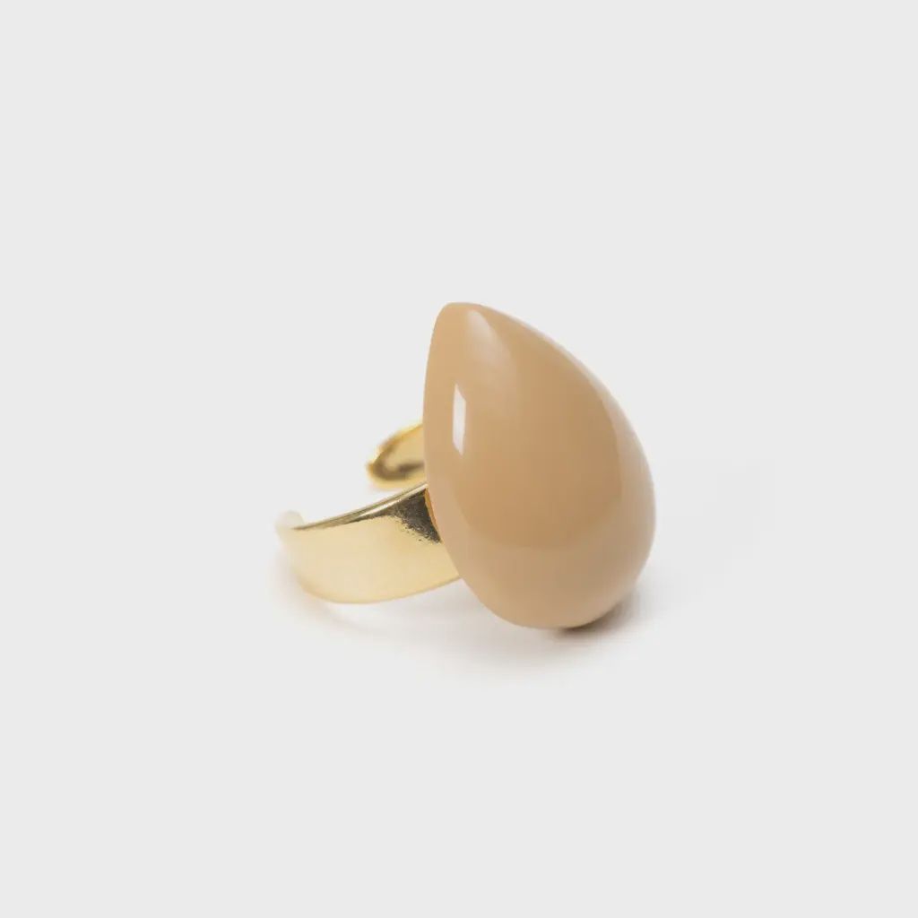 Veer Ring, Size: Beige