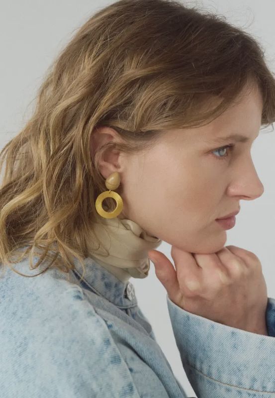 Glimp Earrings - Beige