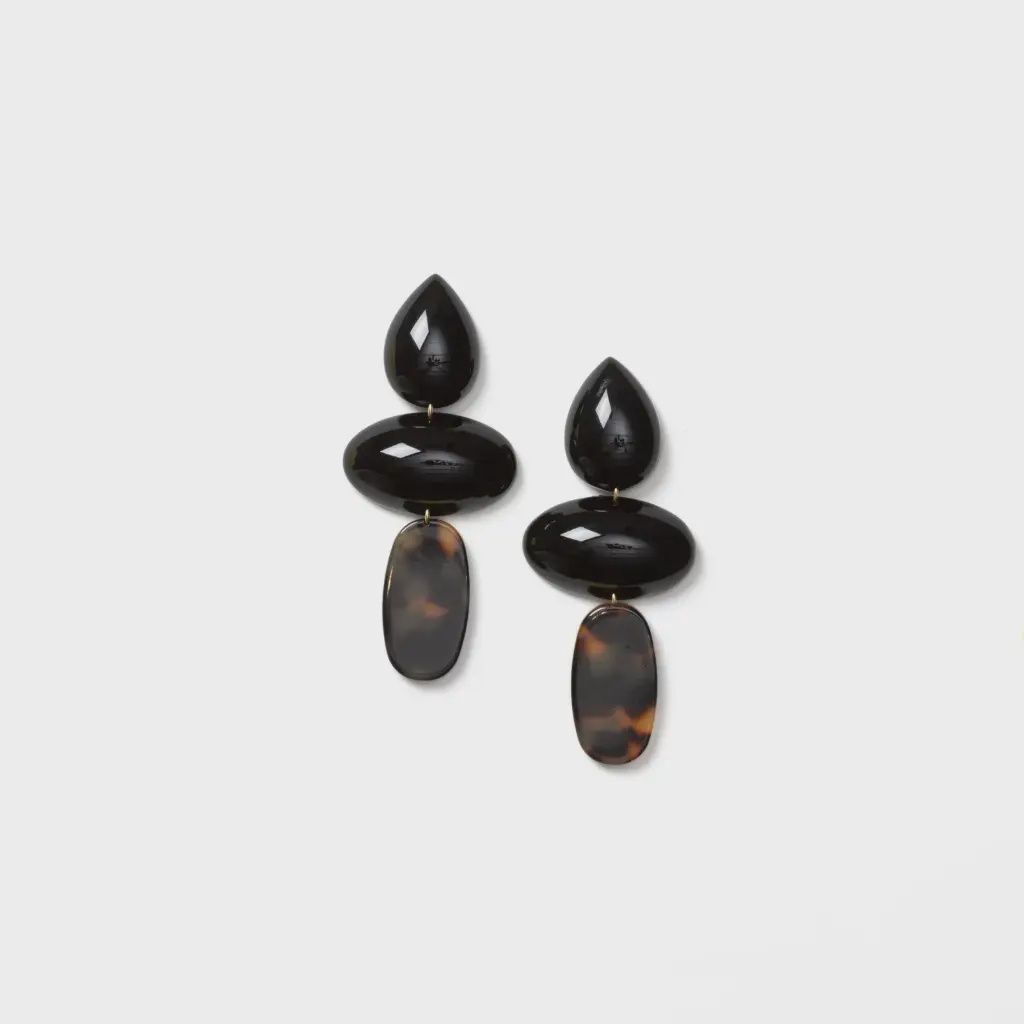 Koa Earrings - Black
