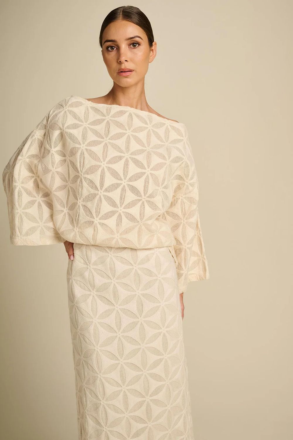 Blouse Jazzy - Ivory Echo Lace