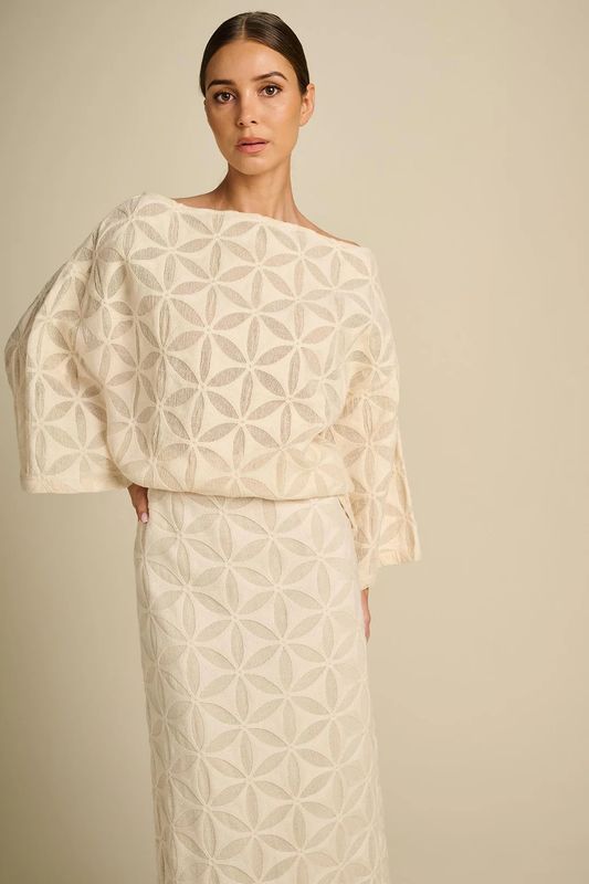 Blouse Jazzy - Ivory Echo Lace