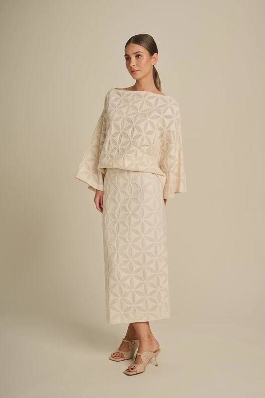 Skirt Minimal - Ivory Echo Lace