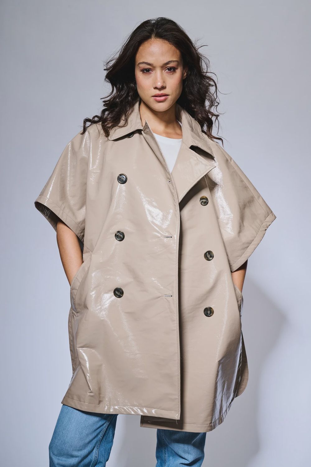 Drop Long coat - beige