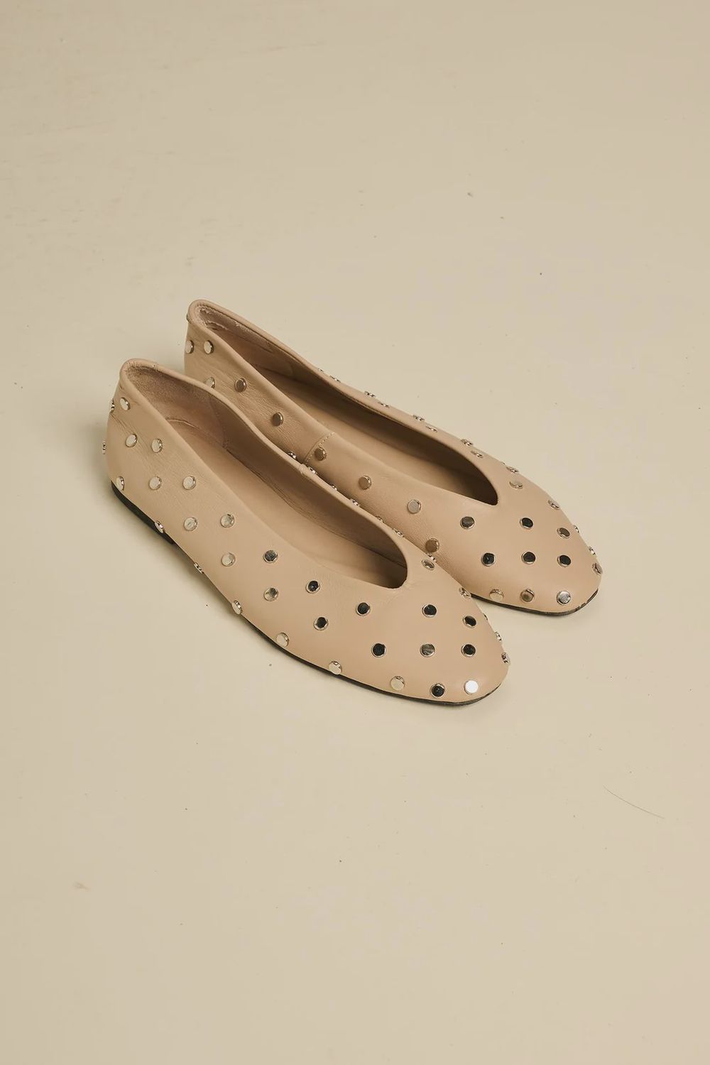 India Ballerina Leather, Colour: Beige, Size: 36