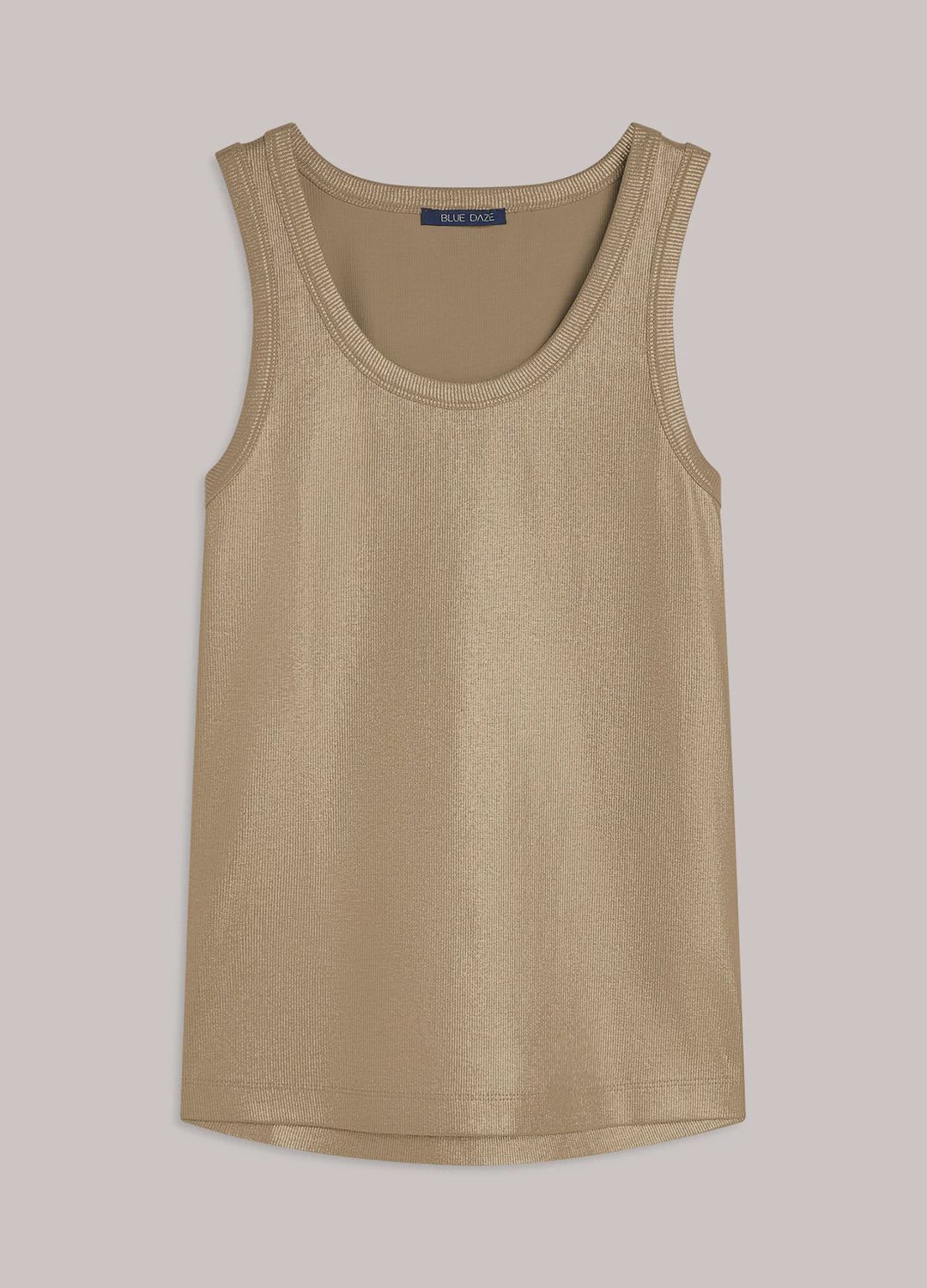 Rib Top  Katoen - alpaca