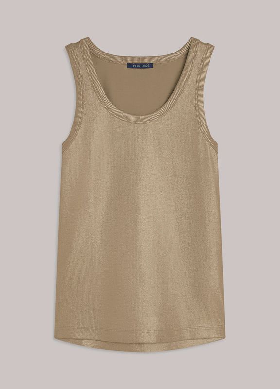 Rib Top  Katoen - alpaca