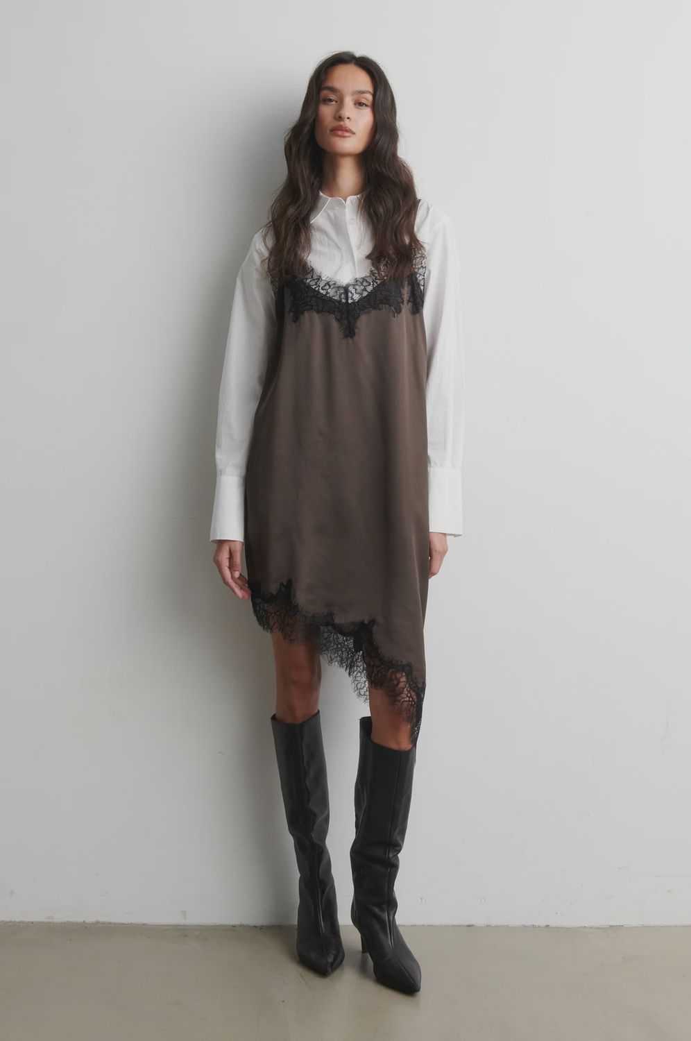 Lacia Contract Mini Dress, Colour: Wren