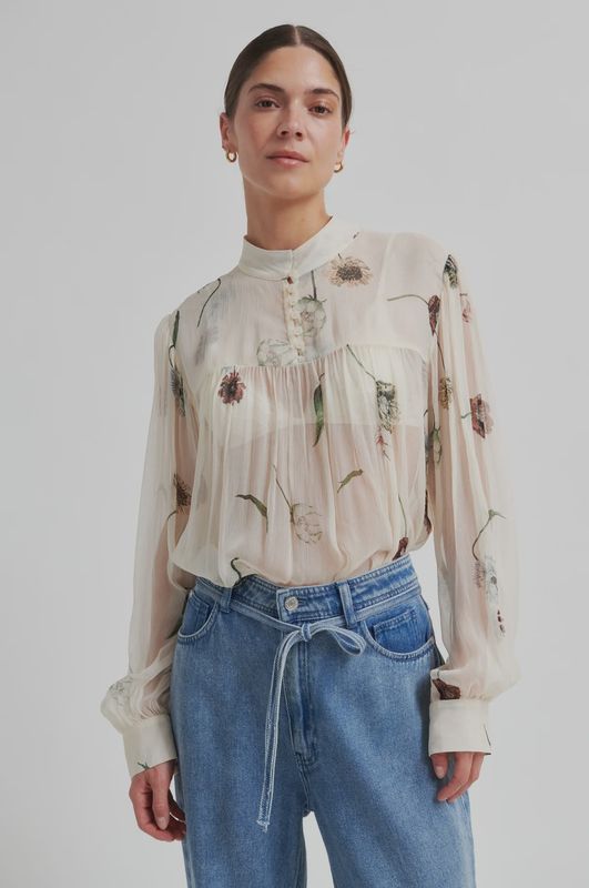 Florala Blouse - Summer Sand