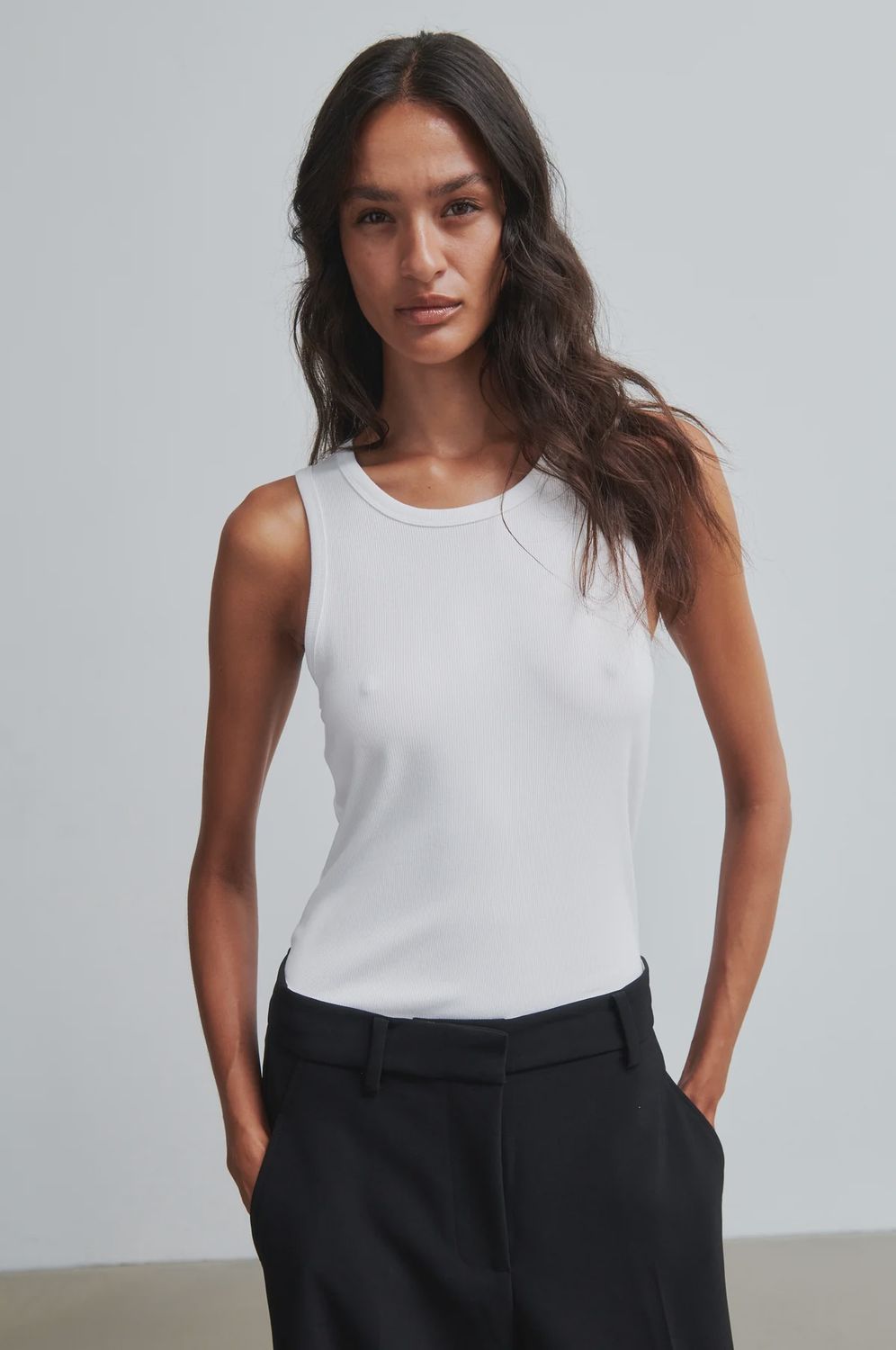 Under Thank Top, Colour: White, Size: XS