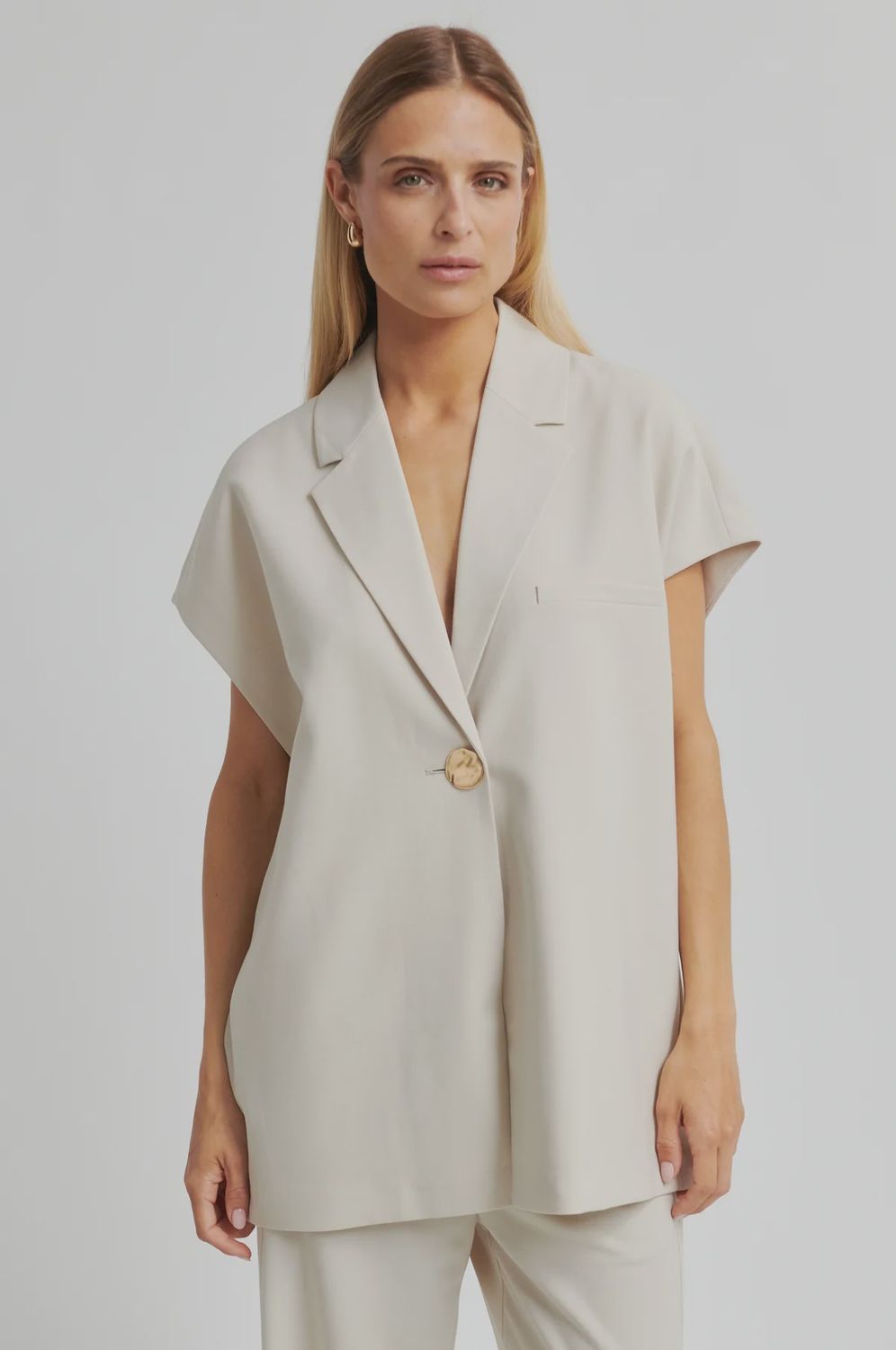 Blanca Waistcoat - soft beige