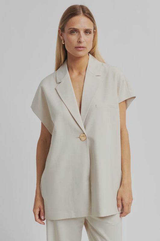 Blanca Waistcoat - soft beige