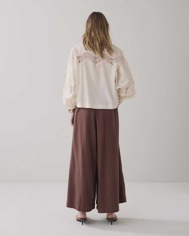Culotte Trousers Taft Light - coffee