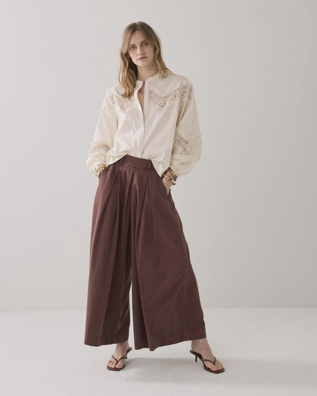 Culotte Trousers Taft Light - coffee