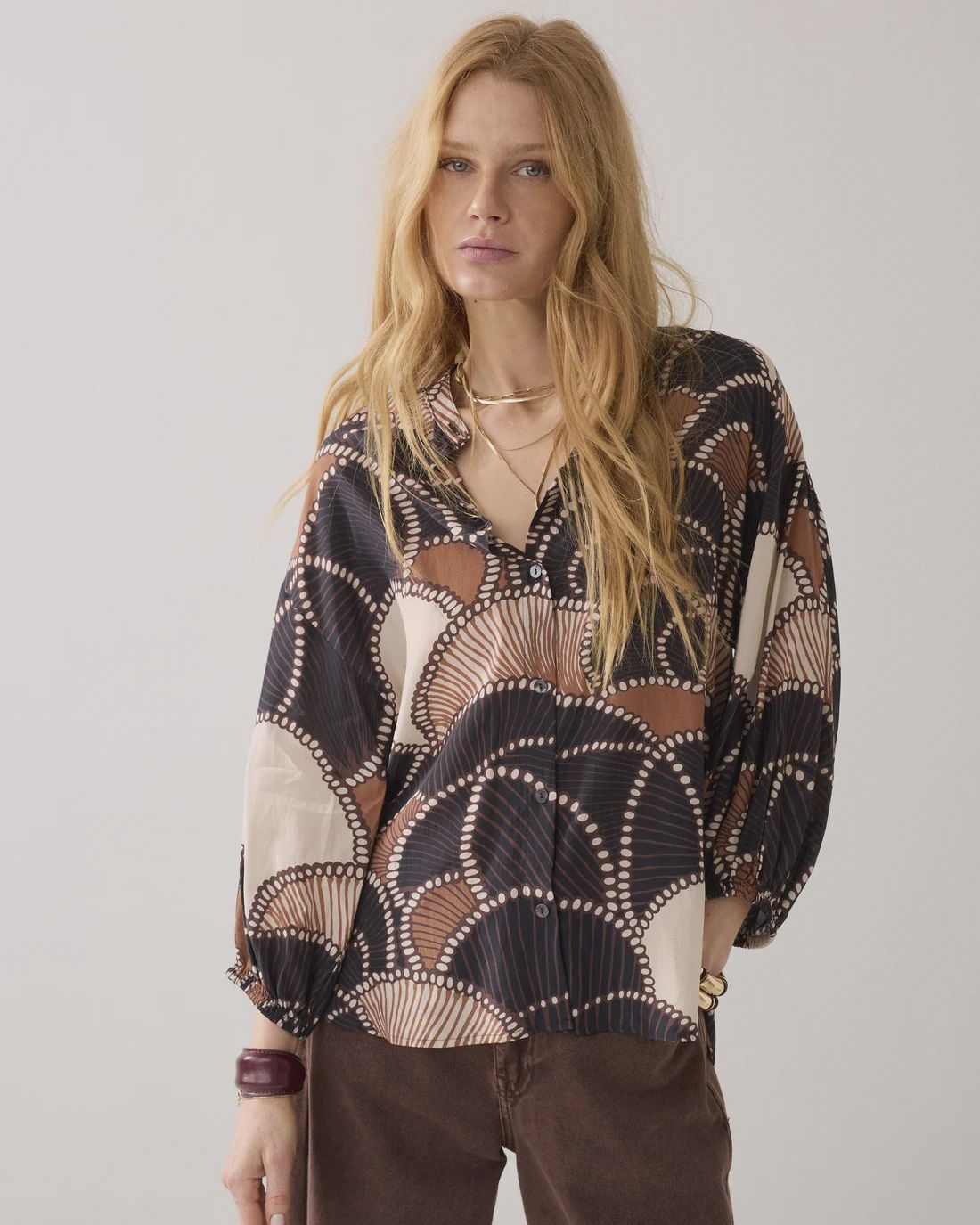 Blouse All Over - multicolour