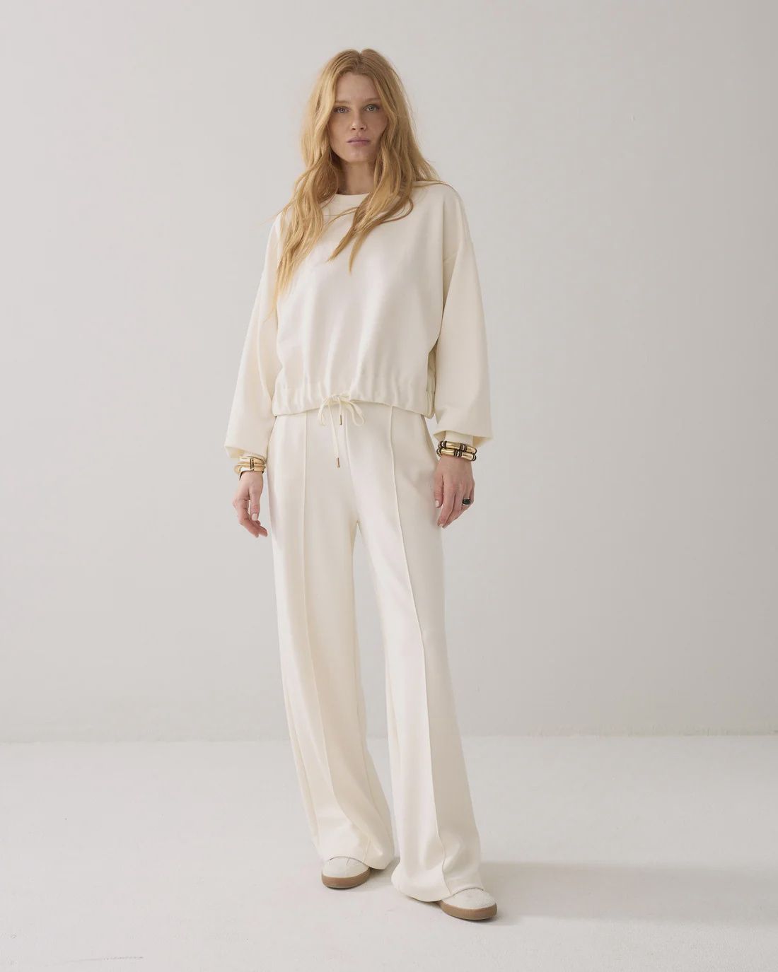 Trousers Soft Scuba - ivory