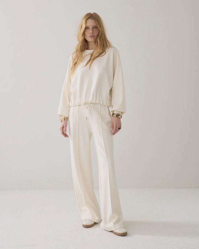 Trousers Soft Scuba - ivory