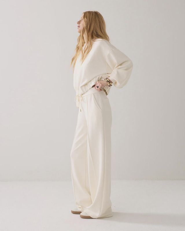 Trousers Soft Scuba - ivory
