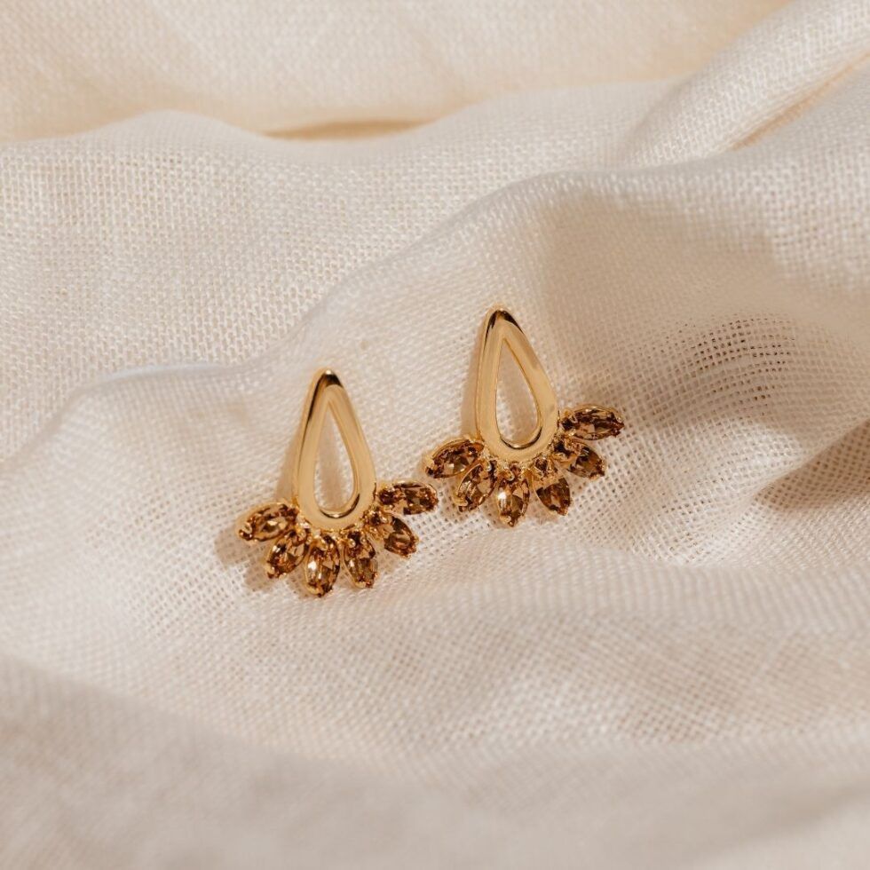 Alma Champagne Earrings