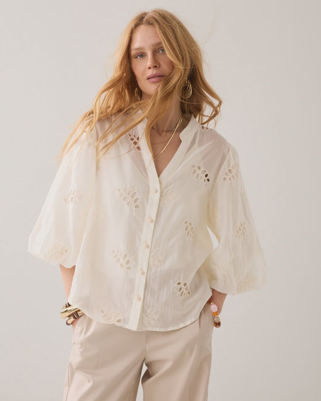 Blouse Rom - ivory