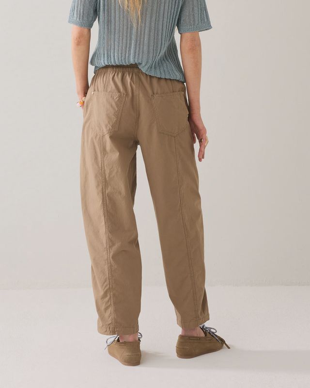 Cocoon Pants Breezy Cotton - Dark Clay