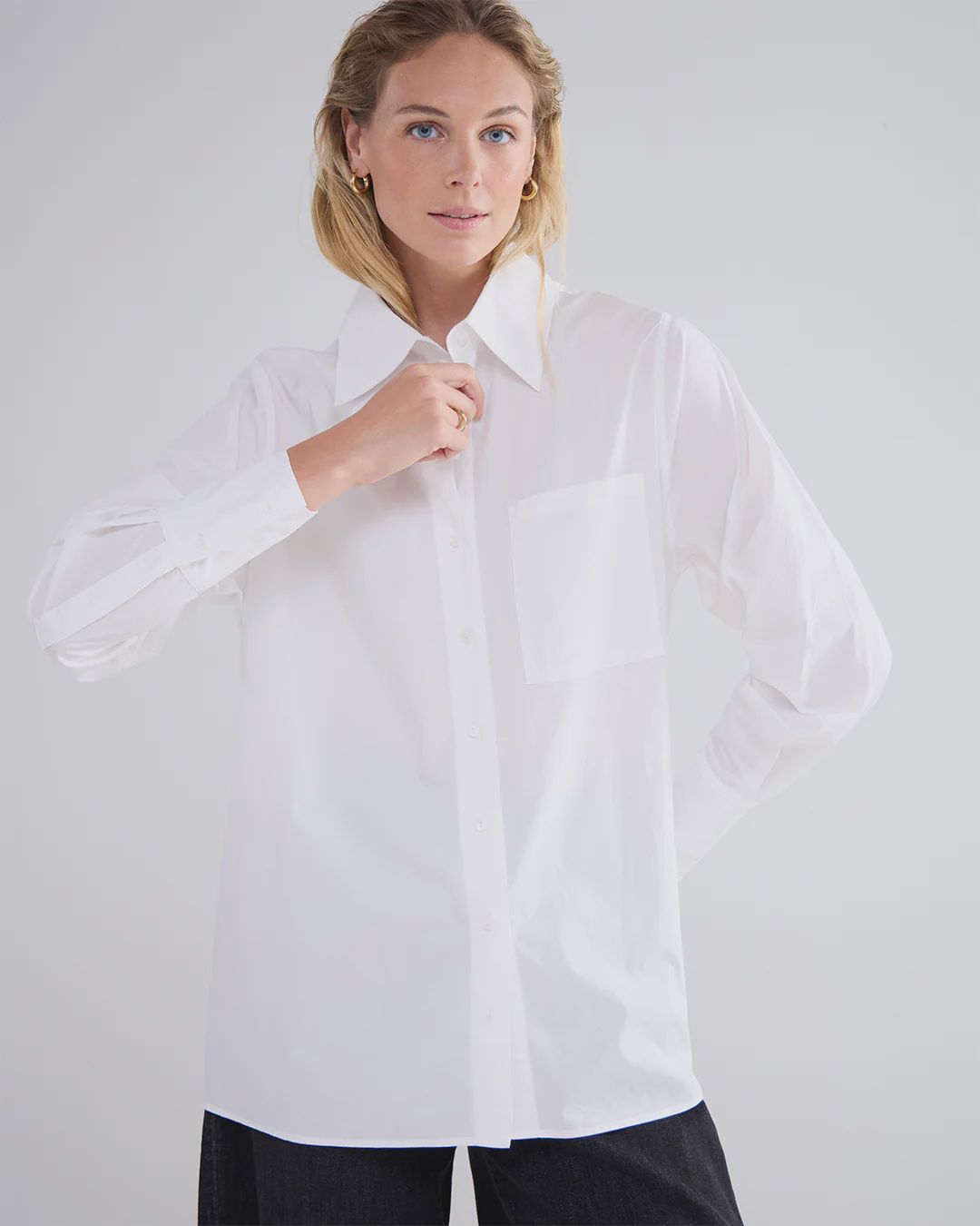 Blouse katoen - white