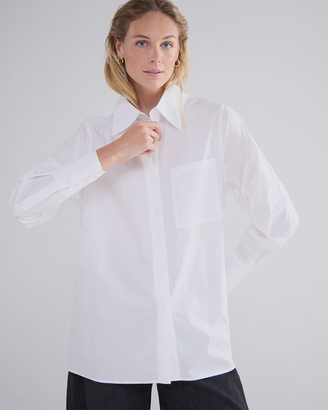 Blouse katoen - white