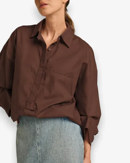Blouse Linnen Aura - Bronze