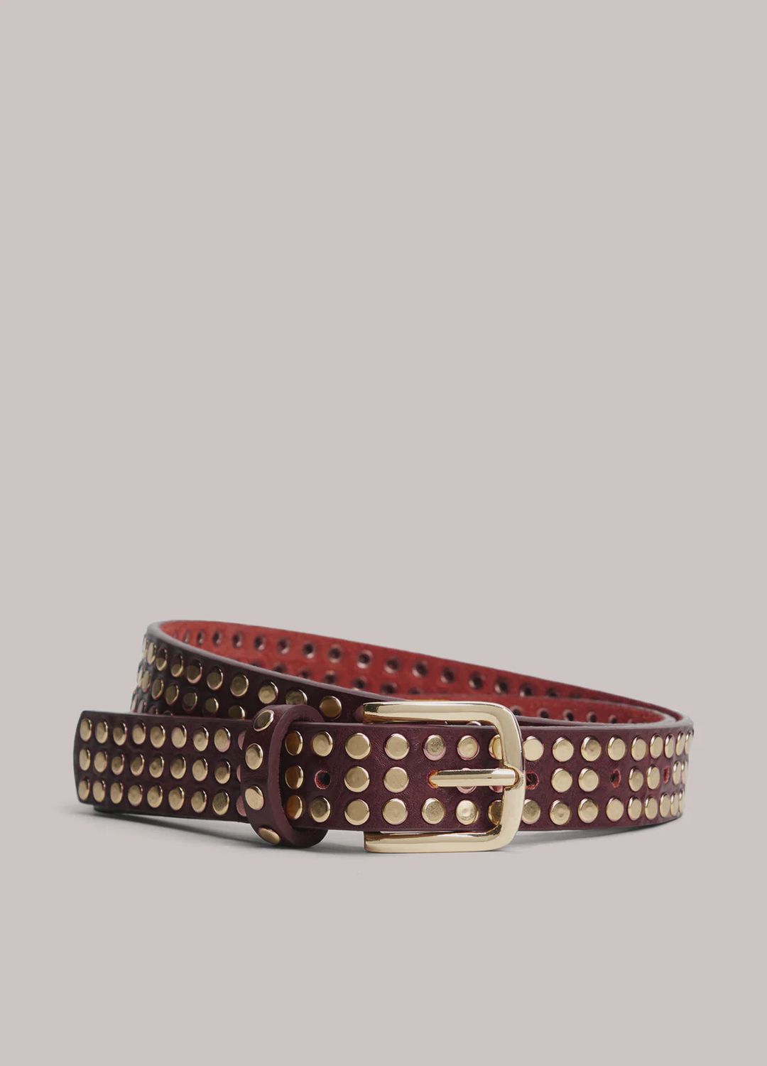 Belt Studs - Deep Fig